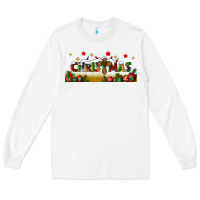 White christmas with christmas cross libbey glass Long Sleeve Tee - BundleAndBundleShop