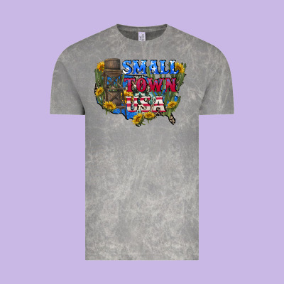 Small Town Usa 4th Of July Vintage Tee Designed By Cowgirlartshop