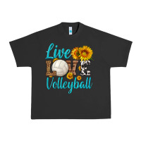 Pigment Black live love volleyball Urban Heavy Tee - HRA Design Shop