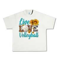 Pistachio live love volleyball Urban Heavy Tee - HRA Design Shop