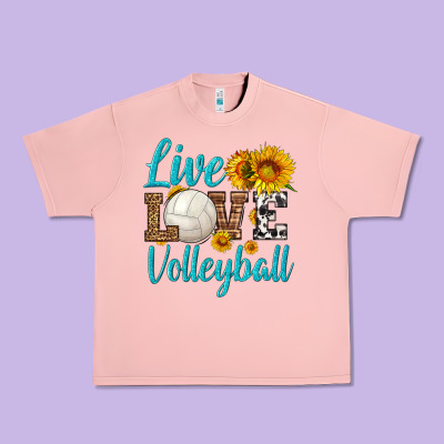 Live Love Volleyball Urban Heavy Tee Designed By Hra Design Shop