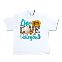White live love volleyball Urban Heavy Tee - HRA Design Shop