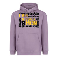Lavender i am a black man Heavyweight Hoodie - MaliasSmallBusiness