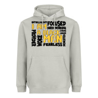 Moon Dust i am a black man Heavyweight Hoodie - MaliasSmallBusiness