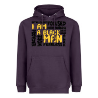 Plum i am a black man Heavyweight Hoodie - MaliasSmallBusiness