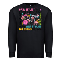 Black hair stylist typography Premium Sweatshirt - MaliasSmallBusiness