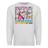 Dove Grey hair stylist typography Premium Sweatshirt - MaliasSmallBusiness