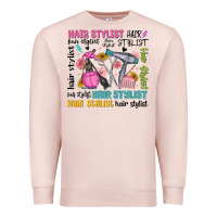 Pale Pink hair stylist typography Premium Sweatshirt - MaliasSmallBusiness