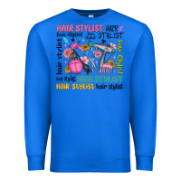 True Royal hair stylist typography Premium Sweatshirt - MaliasSmallBusiness