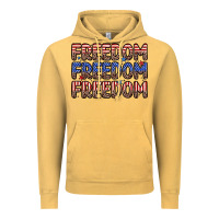 Vintage Mustard freedom freedom freedom Vintage Hoodie - Zillion Design Studio