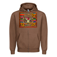 Chestnut serape sunflowers bull skull background Zipper Hoodie - Artiststas