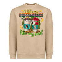 Mushroom I Like My Coffee Black Like My Soul Heavyweight Sweatshirt - texasbilliewilder