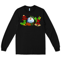 Black joy for christmas with snowman Long Sleeve Tee - AdoDesignShop