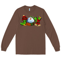 Chestnut joy for christmas with snowman Long Sleeve Tee - AdoDesignShop
