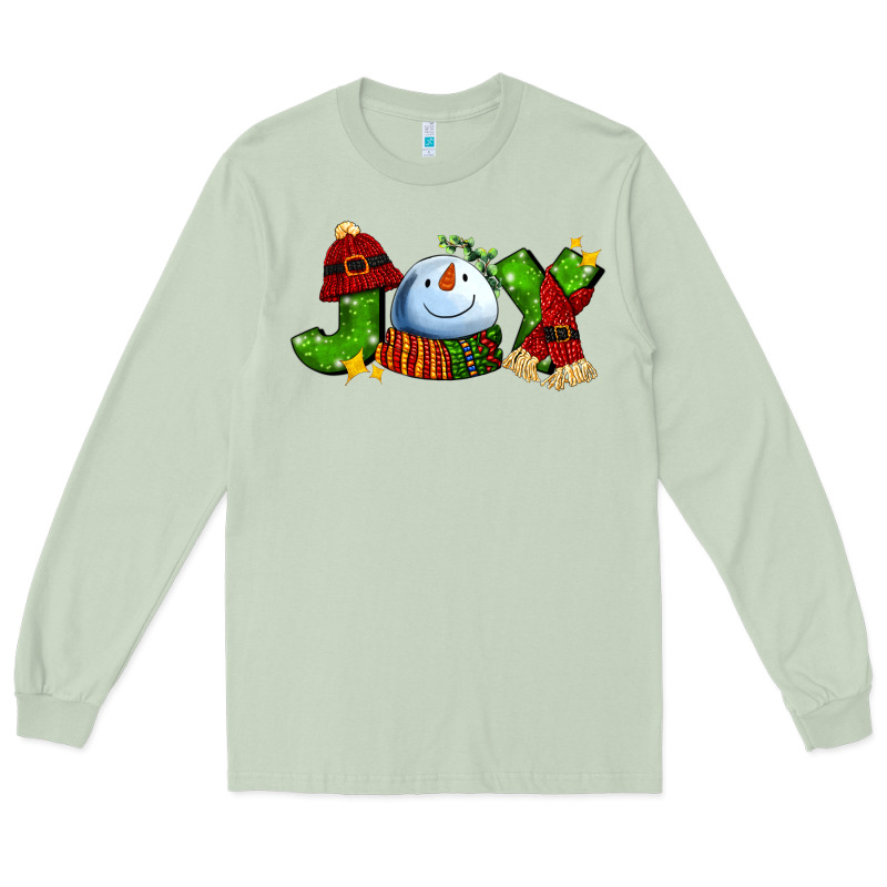 Joy For Christmas With Snowman Long Sleeve Tee by AdoDesignShop | Teevron