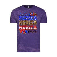 Cloud Purple Merica merica merica vibes Vintage Tee - Neo Western