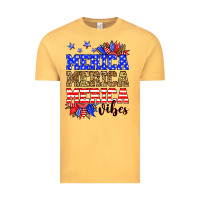 Merica Merica Merica Vibes Vintage Tee | Teevron