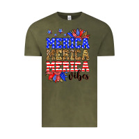 Vintage Olive Merica merica merica vibes Vintage Tee - Neo Western