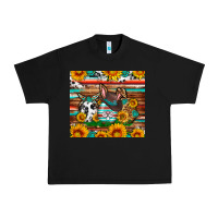 Black Easter eggs sunflower gemstone tumbler Easter Day Urban Heavy Tee - Neo Western
