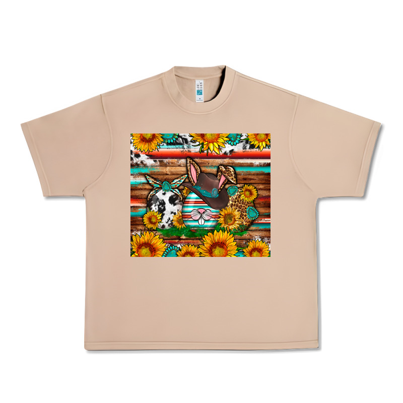 Easter Eggs Sunflower Gemstone Tumbler Easter Day Urban Heavy Tee by Neo Western | Teevron