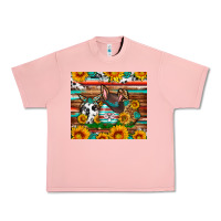 Salmon Easter eggs sunflower gemstone tumbler Easter Day Urban Heavy Tee - Neo Western