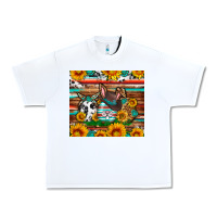 White Easter eggs sunflower gemstone tumbler Easter Day Urban Heavy Tee - Neo Western