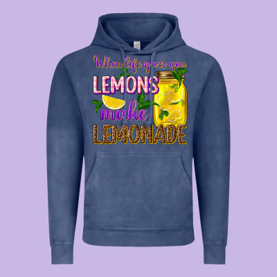 When Life Gives You Lemons Make Lemonade Vintage Hoodie Designed By Texasbilliewilder