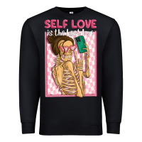 Black self love is the best love Premium Sweatshirt - MaliasSmallBusiness