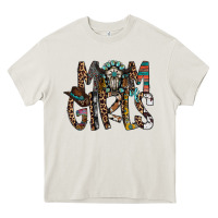 Cream mom of girls Heavy Core Tee - RacoonDesign