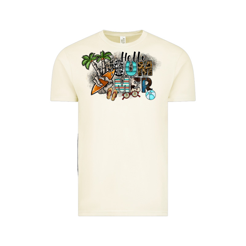 Hello Summer Vintage Tee by SublimationCraftShop | Teevron