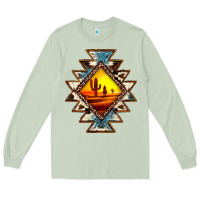 Matcha cowhide leopard sunset aztec Long Sleeve Tee - JahusDesignShop