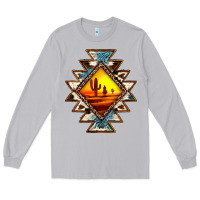 Moon Dust cowhide leopard sunset aztec Long Sleeve Tee - JahusDesignShop