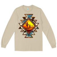 Mushroom cowhide leopard sunset aztec Long Sleeve Tee - JahusDesignShop