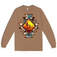 Toasted Coconut cowhide leopard sunset aztec Long Sleeve Tee - JahusDesignShop
