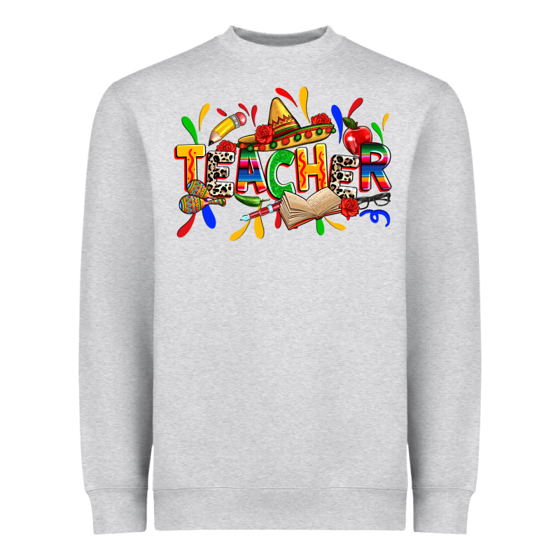 Cinco De Mayo Teacher Heavyweight Sweatshirt by Zillion Design Studio | Teevron