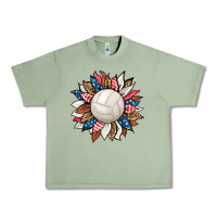 Oil Green volleyball sunflower Urban Heavy Tee - HRA Design Shop