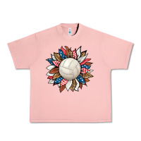Salmon volleyball sunflower Urban Heavy Tee - HRA Design Shop