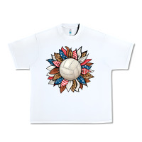 White volleyball sunflower Urban Heavy Tee - HRA Design Shop