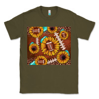 Army Green football leopard sunflower Classic Tee - JahusDesignShop