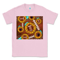 Bubblegum Pink football leopard sunflower Classic Tee - JahusDesignShop