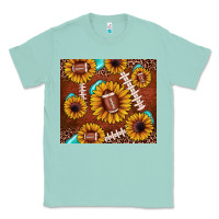 Seafoam football leopard sunflower Classic Tee - JahusDesignShop