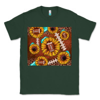 Sports Green football leopard sunflower Classic Tee - JahusDesignShop