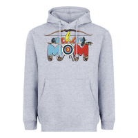 Heather Grey archery mom Heavyweight Hoodie - MaliasSmallBusiness