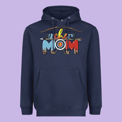 Archery Mom Heavyweight Hoodie Designed By Maliassmallbusiness