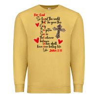 Antique Gold for god so loved the world Premium Sweatshirt - MaliasSmallBusiness