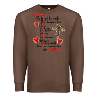 Chestnut for god so loved the world Premium Sweatshirt - MaliasSmallBusiness