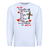 White for god so loved the world Premium Sweatshirt - MaliasSmallBusiness