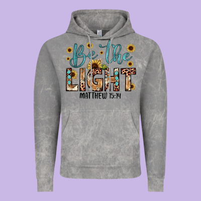 Be The Light Matthew 5 14 Vintage Hoodie Designed By Jahusdesignshop