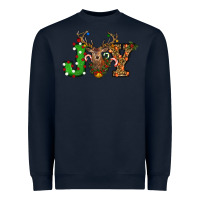 Navy christmas joy Heavyweight Sweatshirt - RanaPortraitStore
