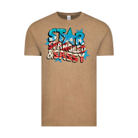 Vintage Coffee Star spangled and sassy 4th of july Vintage Tee - CowGirlArtShop